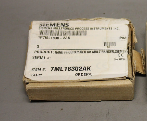 NEW SIEMENS MILLTRONICS MULTIRANGER HAND PROGRAMMER 7ML1830-2AK