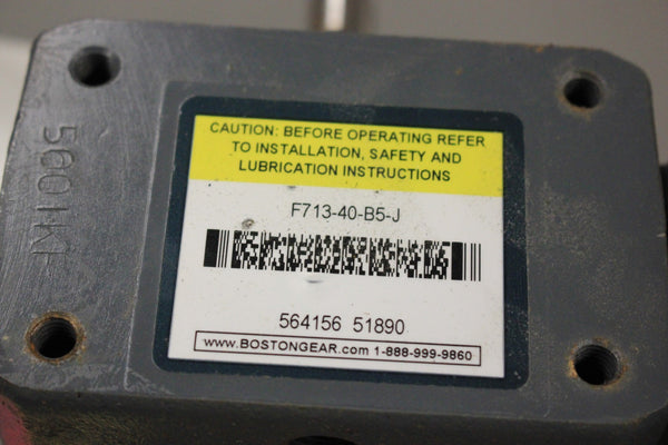 BOSTON GEAR F713-40-B6-J ISO 9002 100 SERIES GEAR REDUCER