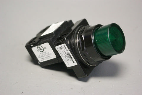 SIEMENS BLACKMAX ILLUMINATED GREEN PILOT LIGHT 52BL4D3XB