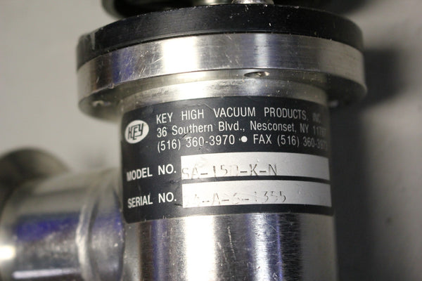 KEY HIGH VACUUM RIGHT ANGLE VALVE SA-150-K-N