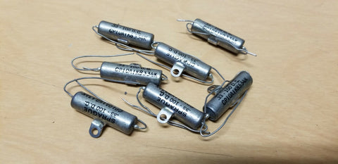 7 Unused Sprague PIO Capacitors .33 100VDC Tube Amp
