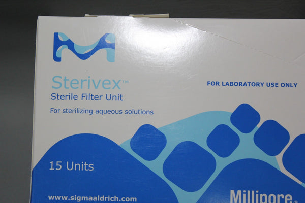 BOX OF 15 NEW PALL STERIVEX STERILE FILTER UNIT 0.22um SVGPL10RC EXP 2023