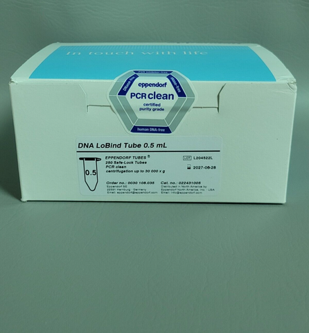 SEALED 250 EPPENDORF LoBind TUBES 0.5 ML SAFE LOCK PCR CLEAN 0030108035