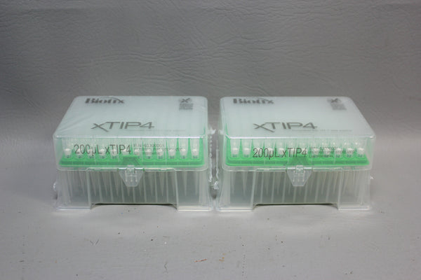 LOT OF 2 RACKS BIOTIX XTIP4 200 UL FILTERED TIPS STERILIZED 63300001