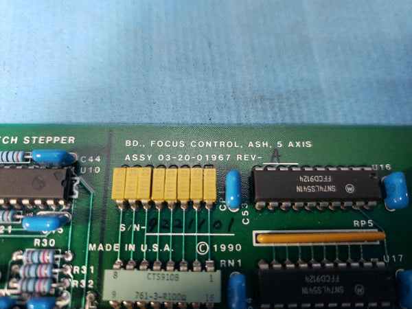 Ultratech Stepper VME Focus Control 03-20-00784 Rev A 03-20-01967 Rev A