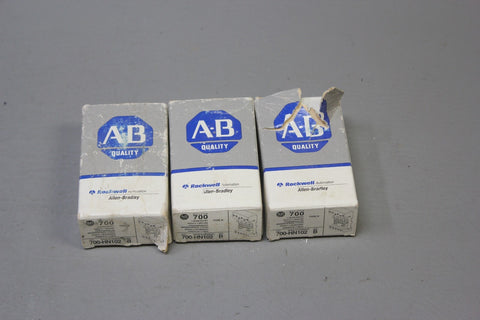 NEW LOT OF 3 ALLEN BRADLEY  RELAY SOCKETS  P/N: 700-HN102 B