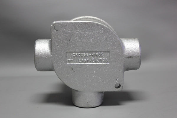 NEW CROUSE HINDS EAJT36, 1" HUB, ALUMINUM, T-TYPE EXPLOSIONPROOF OUT LET BOX