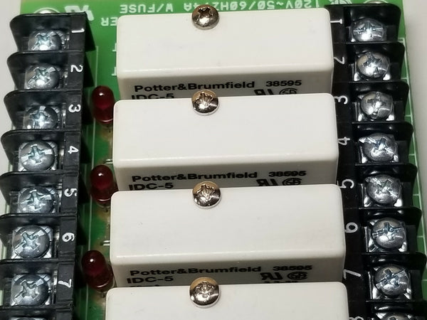 Potter & Brumfield I/O Module Mounting Board With 4 DC Input IDC-5 2IO-4B