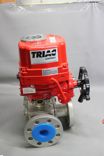 NEW TRIAC/AT CONTROLS 2" 3 WAY SS BALL VALVE WITH ACTUATOR ACTUATOR WE-1700