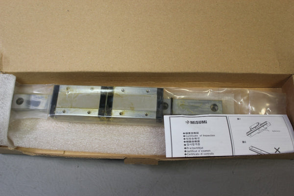 NEW MISUMI MINIATURE LINEAR GUIDE RAIL WITH 2 BLOCKS SSEL2BLV20-260