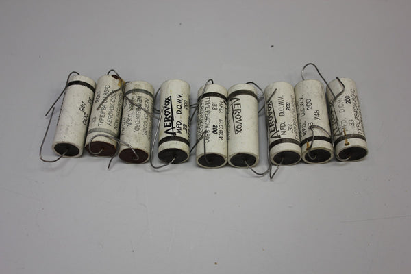 9 pcs Aerovox P84CM Ceramic Shell Capacitor