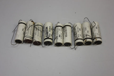 9 pcs Aerovox P84CM Ceramic Shell Capacitor