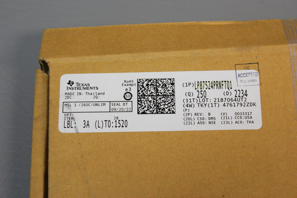 250 NEW TI 10-A Buck Converter With Integrated Switches IC  LP87524PRNFTQ1