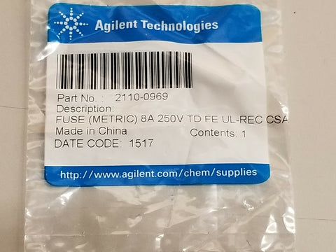 New Agilent Fuse (Metric) 8A 250V 2110-0969