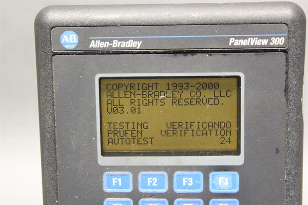 ALLEN BRADLEY PANELVIEW 300 HMI OPERATOR INTERFACE PANEL 2711-K3A10L1 B #1 