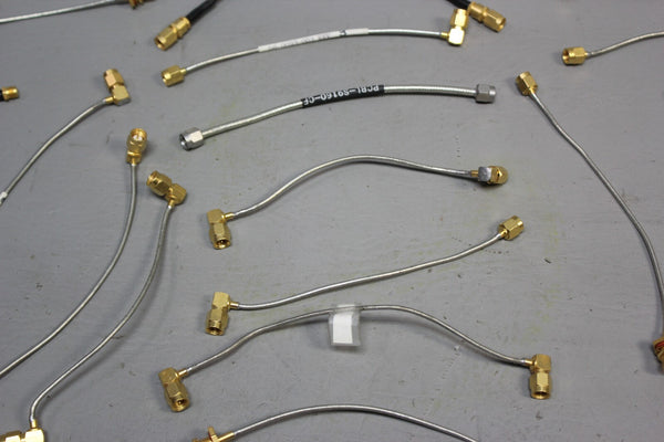 LOT OF 34 MISC. RF MICROWAVE CABLES