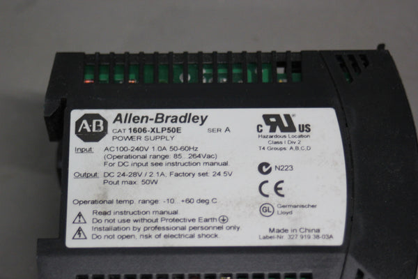 NEW ALLEN BRADLEY POWER SUPPLY   1606-XLP50E SER. A