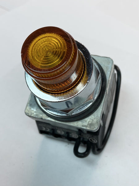 SIEMENS PUSH TO TEST PILOT LIGHT AMBER 52AATG4B LIGHTING MODULE