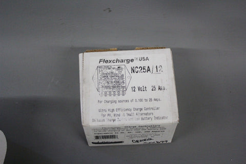 NEW FLEXCHARGE CHARGE CONTROLLER NC25A/12 12V 25A