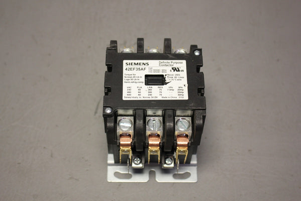 SIEMENS 42EF35AF DEFINITE PURPOSE CONTACTOR