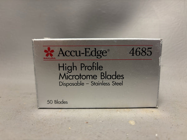50 NEW Sakura Tissue-Tek 4685-50 Accu-Edge High Profile Microtome Blade