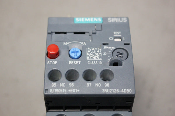 SIEMENS SIRIUS THERMAL OVERLOAD RELAY MODULE 3RU2126-4DB0