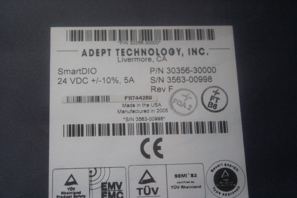 ADEPT  ROBOT SMARTDIO CONTROLLER   30356-30000