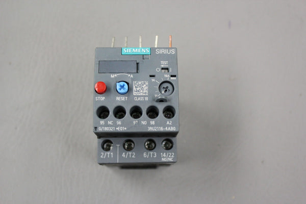 SIEMENS SIRIUS OVERLOAD RELAY 3RU2116-4ABO
