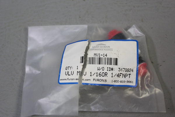 NEW SAINT GOBAIN FURON METERING VALVE MV1-14