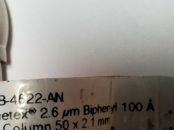 Phenomenex Kinetex Biphenyl 100A HPLC LC Column 50x2.1mm 00B-4622-AN