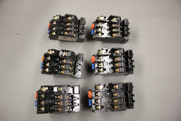 LOT OF 6 MITSUBISHI ELECTRIC THERMAL OVERLOAD RELAY TH-K12AB KP