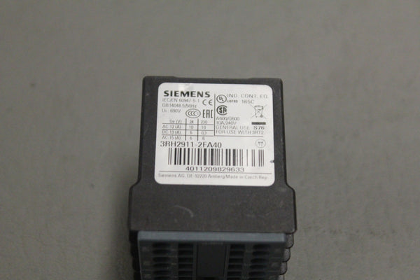 SIEMENS 3RH2911-2FA40 CONTACT BLOCK