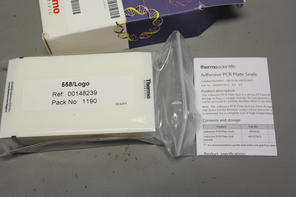 100 NEW THERMO SCIENTIFIC ADHESIVE SEALING SHEETS AB-0558