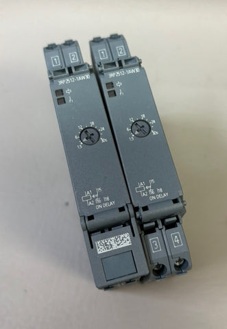 2- UNUSED SIEMENS 3RP2512-1AW30 TIME RELAY