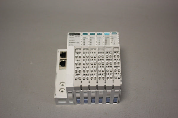 DANAHER SYQNET I/O RACK WITH 6 MODULES (1) TSIO-1001 (4) TSIO-4005 (1)TSIO-4006