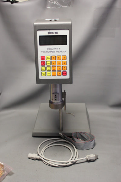 BROOKFIELD PROGRAMMABLE RHEOMETER WITH BASE UNIT DV-III+