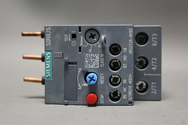 Unused SIEMENS SIRUIS THERMAL OVERLOAD RELAY 3RU2126-4PB0