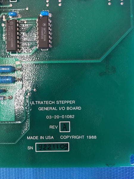 Ultratech Stepper General I/O Board 03-20-01082 Rev A