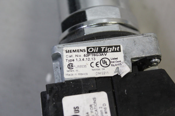 SIEMENS 52PT6G3AV PUSH BUTTON GREEN LED