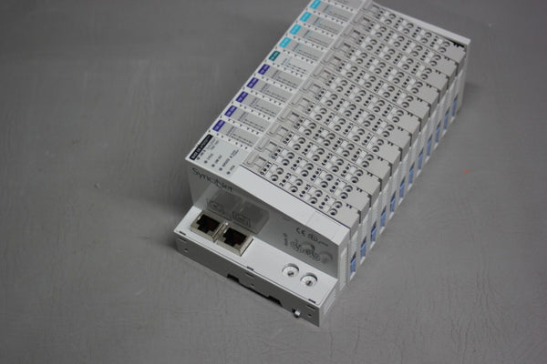 DANAHER SYNQNET SLICE I/O SYSTEM W/ 11 MODULES TSIO-1001 TSIO-2008 TSIO-4005