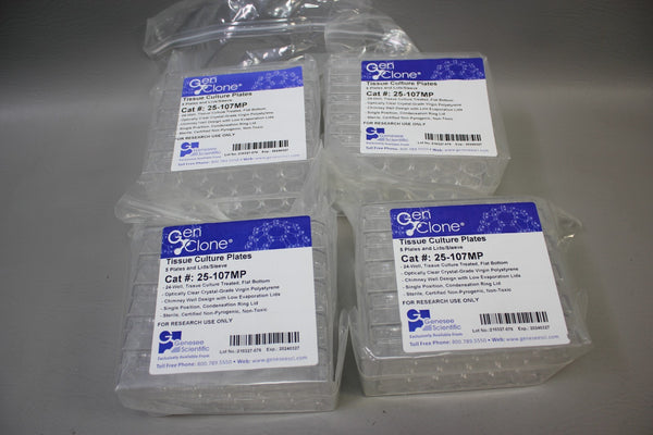 GENESEE GEN CLONE TISSUE CULTURE PLATES 24 WELL W/LIDS 25-107MP STERILE 20 QTY