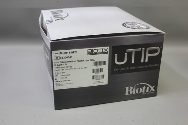 864 (9 RACKS) BIOTIX 10XL UTIP FILTERED TIPS M-001109FC