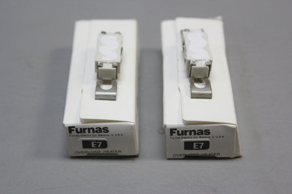 2- NEW Furnas E7 Thermal Unit Overload Heater Heat Coil