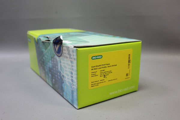 BIO-RAD HARD-SHELL PCR PLATES 96-WELL LOW PROFILE SEMI-SKIRTED HSL9601 15 PLATES