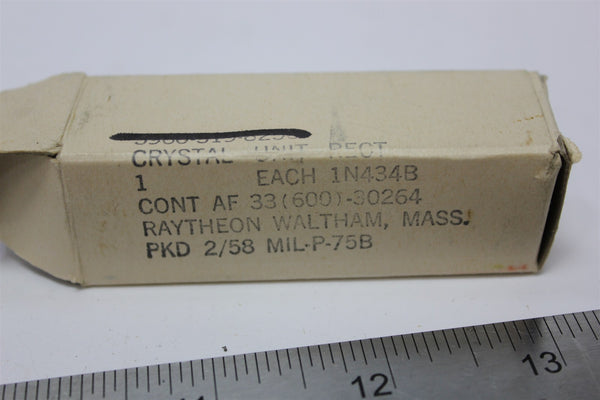 UNUSED VINTAGE 1958 RAYTHEON CRYSTAL UNIT DIODE SILICON JUNCTION 1N434B RARE 