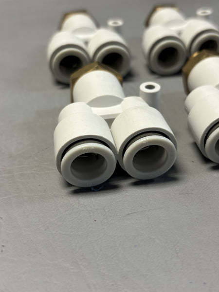 6- SMC KQU12-U03 Fitting 12mm O.D TUBING TO 3/8 UNI