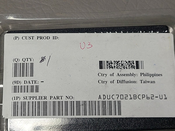 NEW ANALOG DEVICES PRECISION 12BIT ANALOG MICROCONTROLLER ADUC7021 ADUC7021BCP62