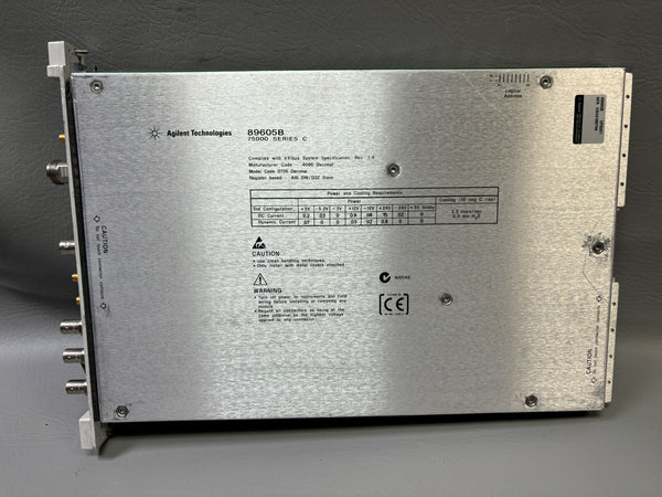 Agilent HP 89605B 75000 Series C RF Input / Calibration VXI Plug-In Module Unit