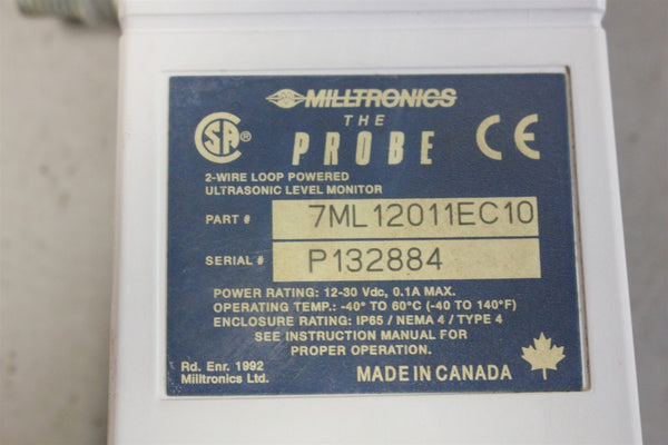 MILLTRONICS THE PROBE ULTRASONIC LEVEL MONITOR 7ML12011EC10 #3