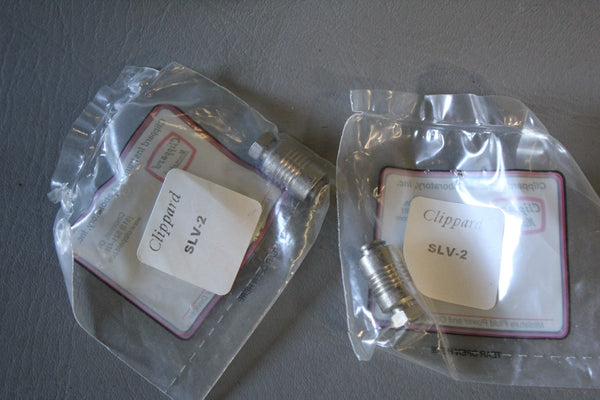 NEW LOT OF 2 CLIPPARD VALVES  SLV-2